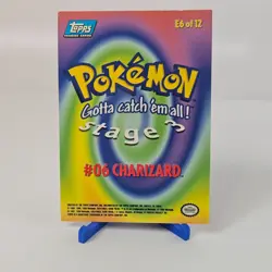Pokemon Topps Charizard Stage 3 #06 TV Animation Card NM - Image 2