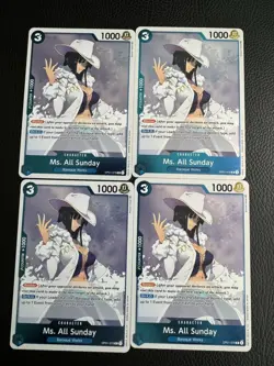OP01-079 Ms. All Sunday Romance Dawn One Piece Card Game TCG CCG Blue - Image 1