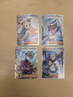 Pokemon TCG Lot Of 4 Illustration Rare Full Art Trainer Cards NM Free Shipping - Image 1