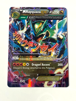 M Rayquaza EX 61/108 Full Art Ultra Rare XY Roaring Skies NM 2015 Pokemon Card - Image 1