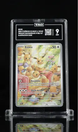 Pokemon TCG Eevee 188/167 Twilight Masquerade IR TAG 9 Mint - Image 1