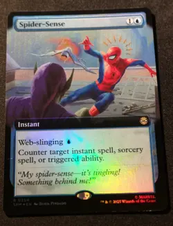 Spider-Sense - Foil - Extended Art - SPM - MTG - EN - NM - 0254 - Image 1