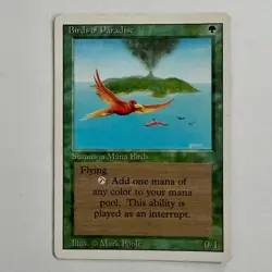 Birds of Paradise – 4th Edition (1995) – LP – MTG Mana Dork – Copy 3 - Image 1