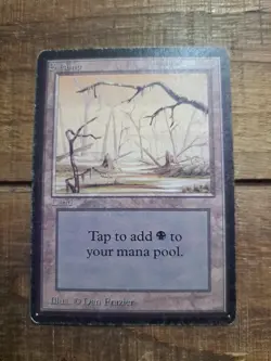 Swamp (B) Limited Edition - Beta Edition Regular, Magic The Gathering (MTG) - Image 1