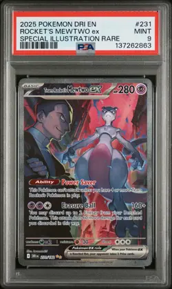 Pokemon Team Rocket's Mewtwo ex #231 Destined Rivals Special Illustration Rare … - Image 1
