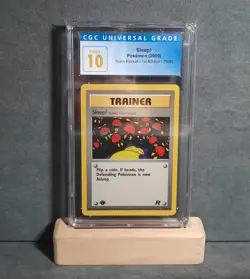 Pokemon 1st Edition Team Rocket Sleep! Trainer Graded CGC 10 Pristine - Image 1
