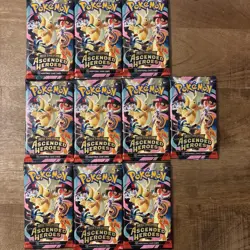 10x Pokemon TCG: Mega Evolution Ascended Heroes Booster Packs ASC - Image 1