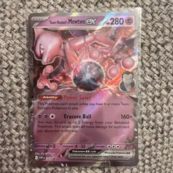 Pokemon TCG Team Rocket's Mewtwo EX SVP 205 - Image 1