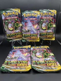 X5 Pokemon TCG: Sword & Shield - Evolving Skies Booster Pack Factory Sealed 🔥✅ 820650808777 - Image 1