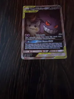 Pokemon TCG Gengar & Mimikyu GX Holo Ultra Rare Damaged Condition - Image 4