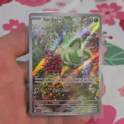 Pokemon Sprigatito 196/193 Holo Illustration Rare Paldea Evolved Basic 60 HP - Image 1