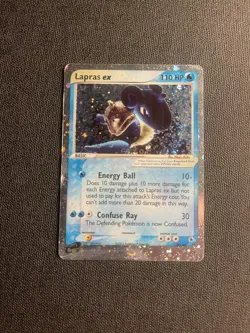 Pokemon TCG EX Ruby and Sapphire Holo Lapras EX 99/109 - Image 1