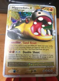 Pokemon Hippowdon LV.X 107/111 Rising Rivals Ultra Rare Holo MP - Image 1