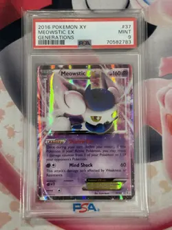 2016 Pokemon XY Generations Memetic EX 37/83 PSA 9 - Image 3