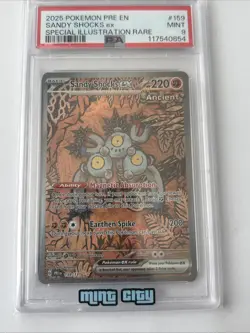 2025 POKEMON PRE SPECIAL ILLUSTRATION RARE #159 SANDY SHOCKS EX PSA 9 - Image 1