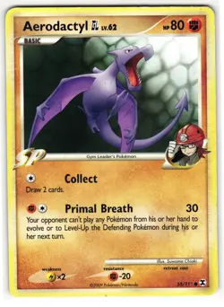 AERODACTYL GL 55/111 RISING RIVALS ENGLISH POKEMON TCG - Image 1