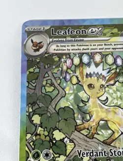 Leafeon ex 144/131 Prismatic Evolutions SIR ALT ART Rare Pokemon TCG - Image 3