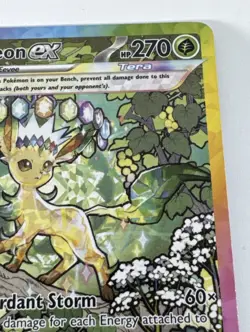 Leafeon ex 144/131 Prismatic Evolutions SIR ALT ART Rare Pokemon TCG - Image 4