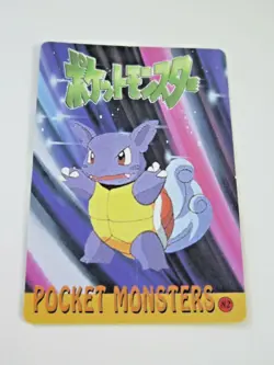 Pokemon CHARMANDER and WARTORTLE Pocket Monsters Holo Prism Vending Sticker #90 - Image 2