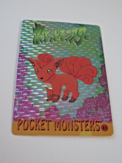 Pokemon VULPIX and VENONAT Pocket Monsters Holo Prism Vending Sticker #83 - Image 1