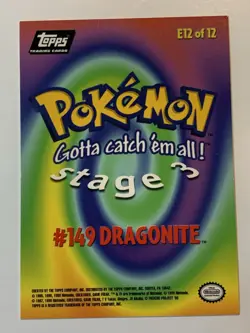 1999 Topps Pokemon Movie Edition #E12 Dragonite Black Logo (E)FREE COMBINED SHIP - Image 2