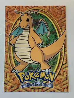 1999 Topps Pokemon Movie Edition #E12 Dragonite Black (C Logo FREE COMBINED SHIP - Image 1