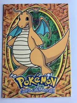 1999 Topps Pokemon Movie Edition #E12 Dragonite Black Logo FREE COMBINED SHIP - Image 1
