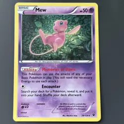 Mew - 29/124 - Holo Rare - XY: Fates Collide - Pokemon Card - NEAR MINT - Image 1