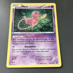Mew - 29/124 - Holo Rare - XY: Fates Collide - Pokemon Card - NEAR MINT - Image 2