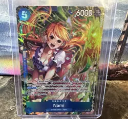 Nami (054) (Alternate Art) OP11-054 A Fist of Divine Speed Foil - Image 1