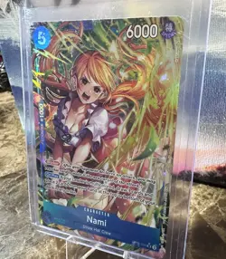 Nami (054) (Alternate Art) OP11-054 A Fist of Divine Speed Foil - Image 3