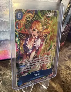 Nami (054) (Alternate Art) OP11-054 A Fist of Divine Speed Foil - Image 4
