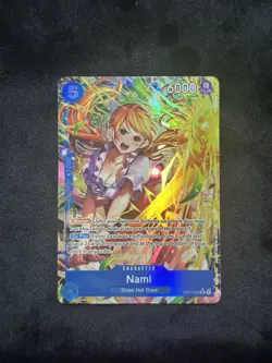 Nami (054) (Alternate Art) OP11-054 A Fist of Divine Speed Foil - Image 1