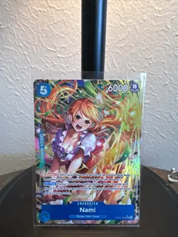 Nami (054) (Alternate Art) OP11-054 A Fist of Divine Speed Foil - Image 1