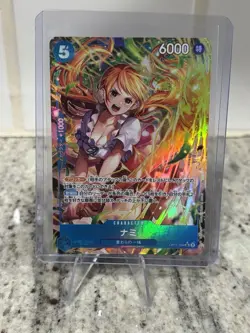 Nami (JP) Alternate Art OP11-054 A Fist of Divine Speed Foil - Image 1