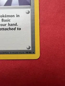 Scoop Up 78/102 Base Set (1999-2000) 4th Print Trainer Pokemon TCG Card - Image 3