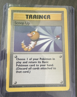 Pokemon TCG Scoop Up Trainer 78/102 Base Set Rare NM - Image 1