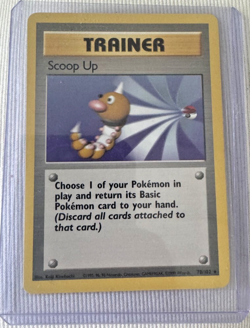 Pokemon TCG Scoop Up Trainer 78/102 Base Set Rare NM - Image 2