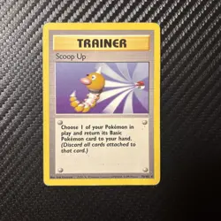 Pokemon Cards: Base Set Rare: Scoop Up Trainer 78/102 TCG 1999 WOTC Vintage - Image 1