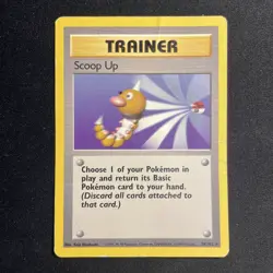 Pokemon TCG Base Set Trainer Card Scoop Up 78/102 Unlimited Rare [LP] - Image 1