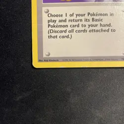 Pokemon TCG Base Set Trainer Card Scoop Up 78/102 Unlimited Rare [LP] - Image 3