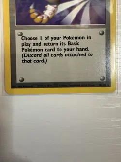 Pokemon TCG: Scoop Up Trainer - Base Set - 78/102 - Rare - Vintage - Image 5