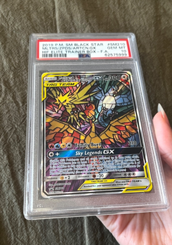 Pokemon Moltres & Zapdos & Articuno GX Hidden Fates ETB FA Promo SM210 PSA 10 - Image 4