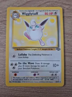 ⭐ Wigglytuff 32/64 ⭐ Original Non Holo Rare Jungle Set Pokemon Card WOTC 1999 - Image 3