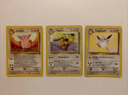 Pokemon Jungle Rare Bundle - Clefable 17, Pidgeot 24, Wigglytuff 32/64 - HP - Image 1