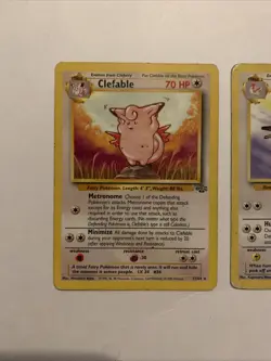 Pokemon Jungle Rare Bundle - Clefable 17, Pidgeot 24, Wigglytuff 32/64 - HP - Image 2