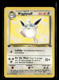 1999 Pokemon Jungle 1st Edition Wigglytuff Non Holo Rare #32/64 Y4986 - Image 1