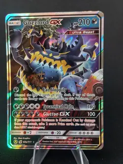 Guzzlord GX 63a/111 - Crimson Invasion Alt Art Ultra Rare Pokemon TCG - HP/DMG - Image 1