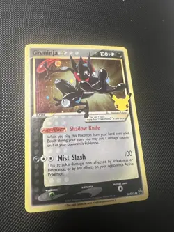 Pokemon TCG Greninja Star SWSH144 Celebrations Black Star Promo Shiny Holo Card - Image 1