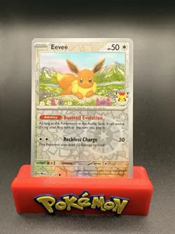 Eevee 074/131 Pokemon Day 2025 Stamped Promo Pokemon Card NM - Image 1